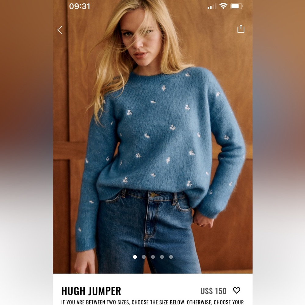 Sezane Hugh jumper small